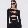 2026 Europese Mode: Dames Sexy Mesh Patchwork Hoge Taille Backless Jumpsuit