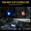 V20 Keychain EDC LED Flashlight Head Swivels Type-C Rechargeable Magnet Torch Buzzer Work Light with Clip Magnet Lantern