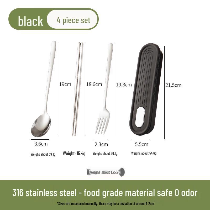 Ru Han Portable 316 Stainless Steel Cutlery Set