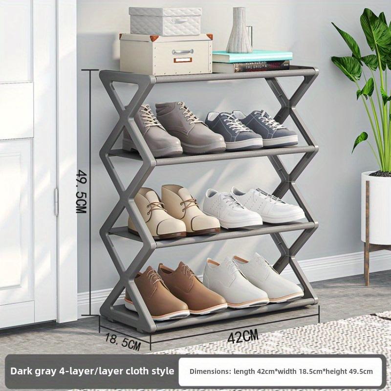 Heavy Duty X-shaped Shoe Rack - Space Saving, Easy To Assemble, Sturdy Metal Structure, Dust-proof Shoe Cabinet Type