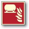ZP-11 FIRE PROTECTION SIGN 15x15 FIXED FIRE EXTINGUISHING INSTALLATION