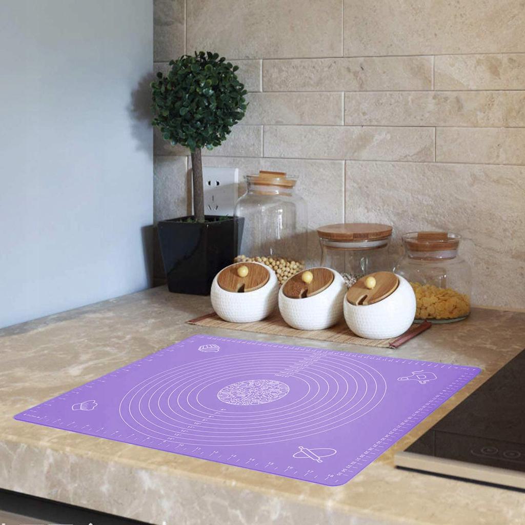 Large Silicone Pastry Board Kitchen Mat with Measures