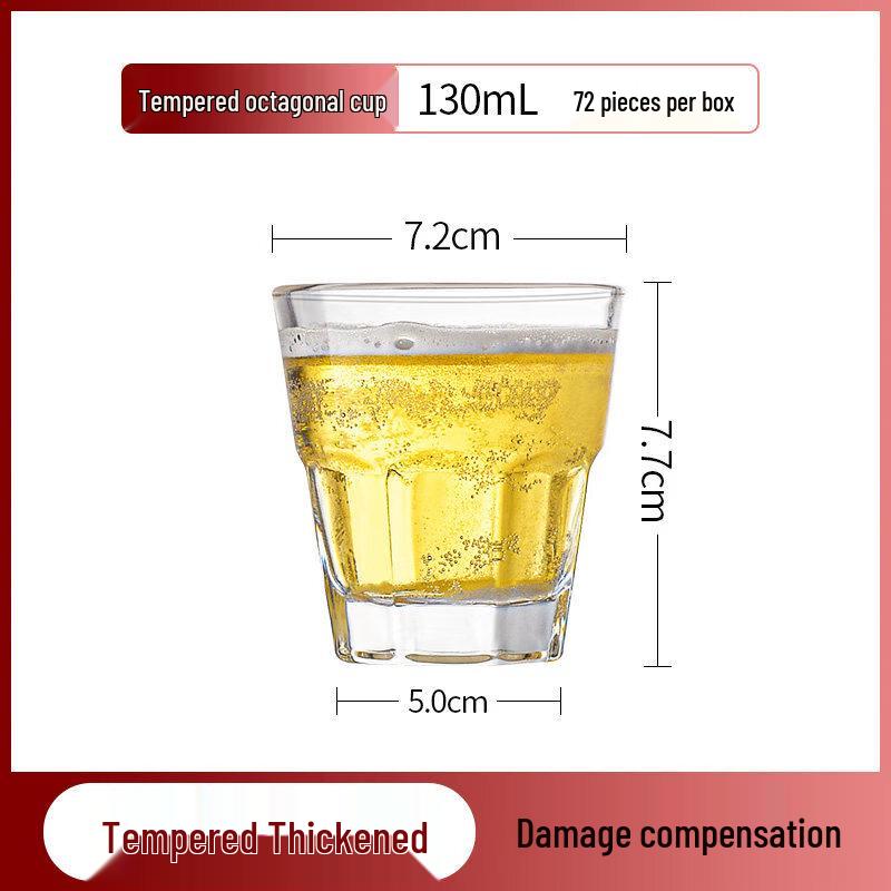 ZISIZ Tempered Glass Beer Mug Set