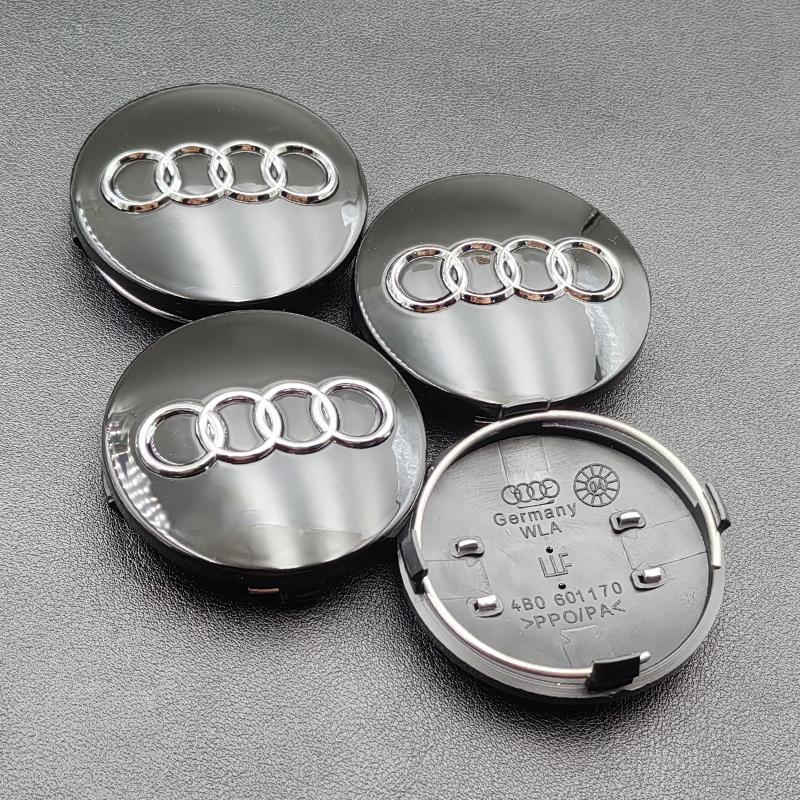 For Audi A5 4pcs 60mm 61mm 68mm 69mm 77mm Audi Hub Caps Car Wheel Center Caps For Audi A1 A2 A3 A4 A5 A6 A7 A8 S3 S6 Q3 Q5 Q7 Accessories