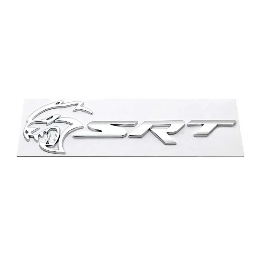 Emblema Metallo 3D SRT Hellcat Badge per Dodge Challenger Charger SRT Hellcat Decorazione Adesivo Decalcomania Lato Parafango Posteriore Auto