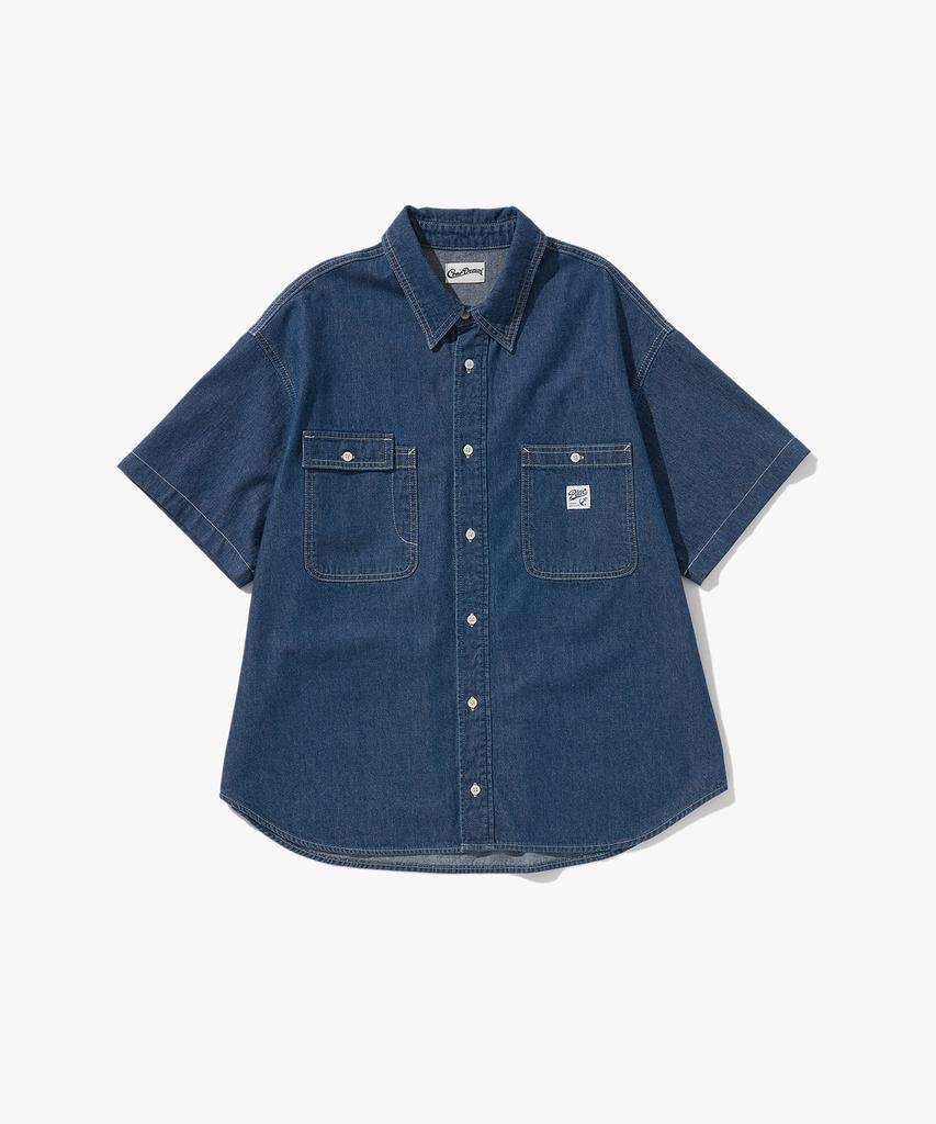 PLAC 051 Cone Denim Summer Shorts Sleeve Shirt