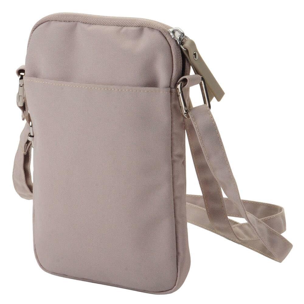 NITORI DECO HOME Vertical Smartphone Pouch CS07 Mocha Water-Repellent Phone Bag with Detachable Strap