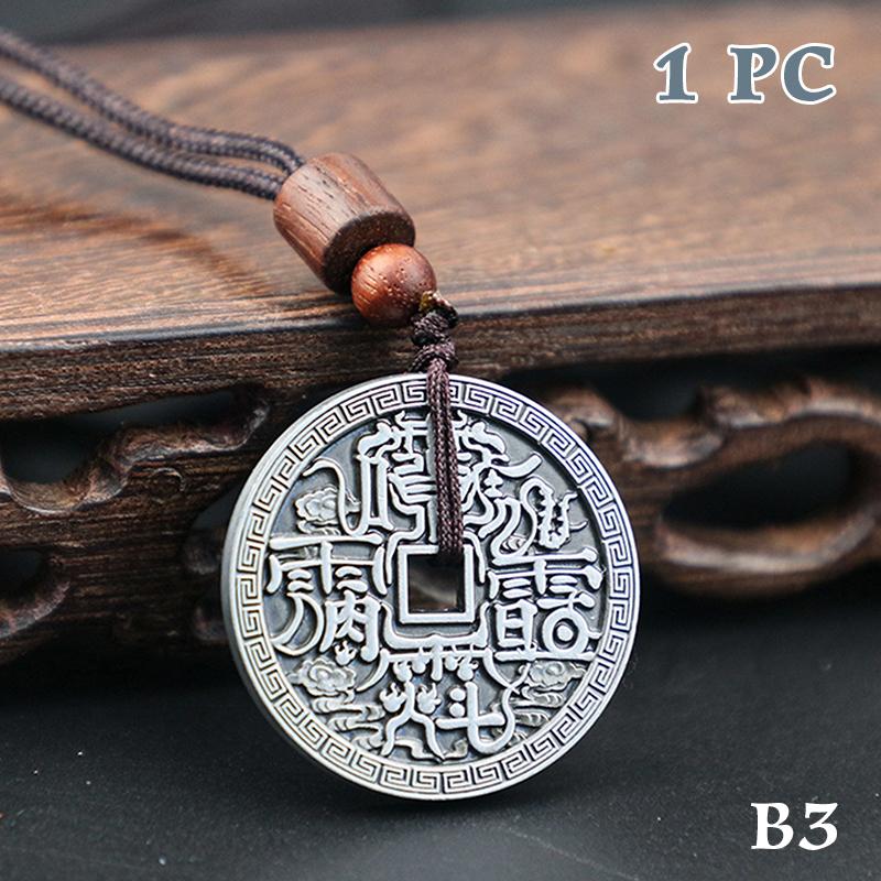 Ancient Chinese Coin Model Mountain Ghost Money Traditional Feng Shui Amulet Of Wealth Leizu Good Luck Coin Hanging Decoration