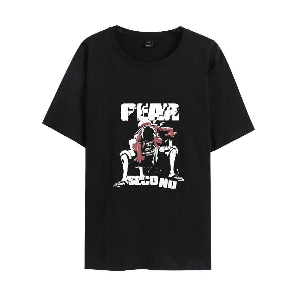 

Summer Women Men s Short Sleeve Tshirt ONE PIECE Anime Fitness Clothing New Men Tee Shirt Cosplay T-Shirt XS чёрный