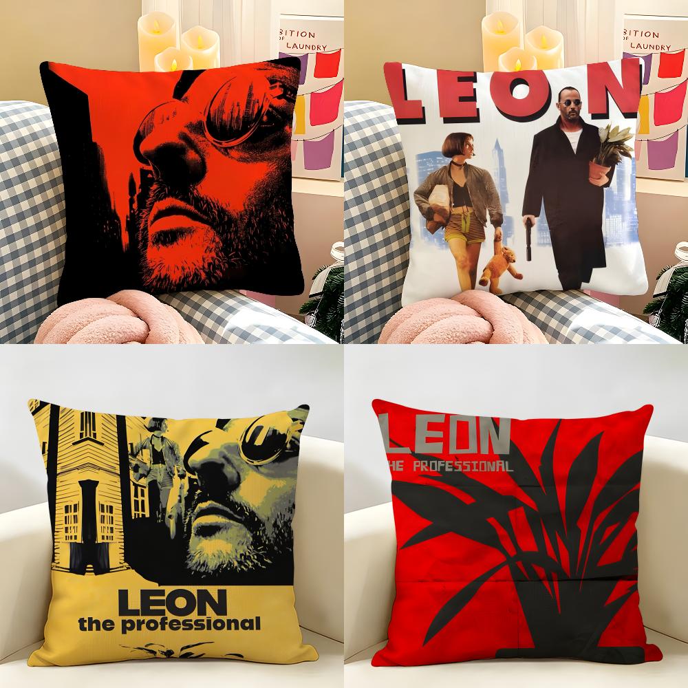 LLeon PPoster Classic Film Cushion Cover Natural Linen Organic Fabric DoubleSided Printing Room Sofa Decor Pillow Case