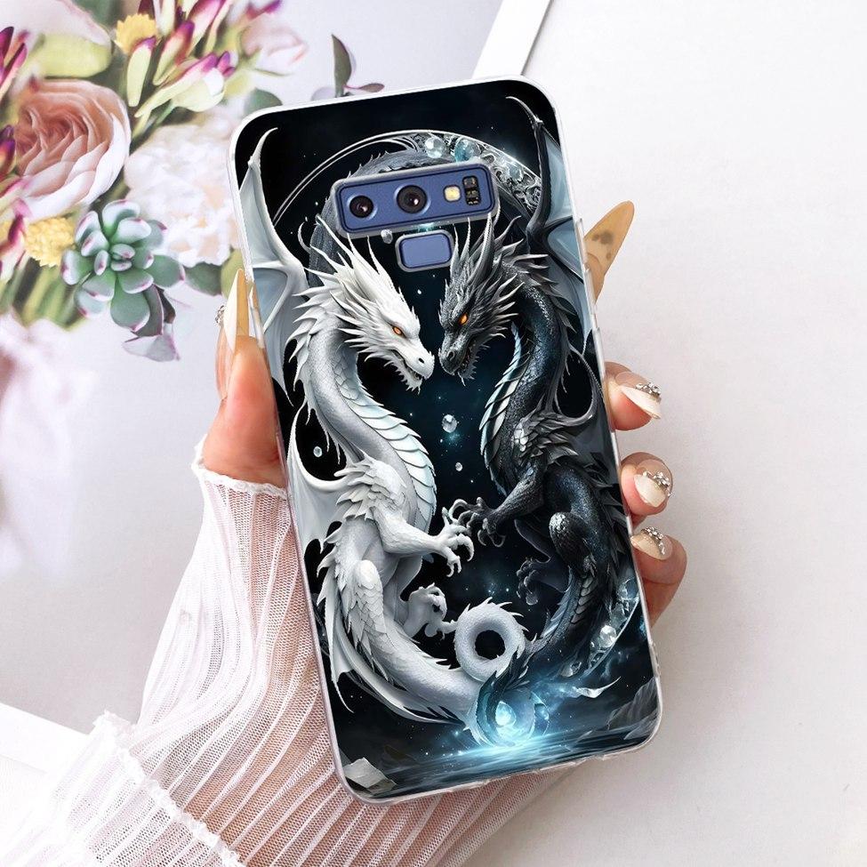 Transparent Cover For Samsung Note9 Case Cute Fashion Butterfly Funny Painted Casing For Samsung Galaxy Note9 SM-N960F SM-N9600