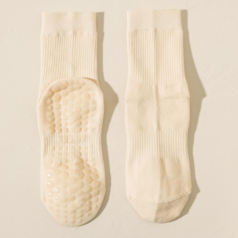 Yoga Socks Women's Professional Anti-slip Sports Mid-calf Socks Spring and Autumn Pilates Fitness Summer Shark Pants Long Socks