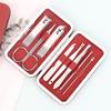 8-Piece Sharp Nail Clipper and Pedicure Manicure Set In Leather Box - Perfect Gift Beauty Tool