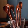 10Pcs Wooden Teaspoons Small Long Wood Coffee Tea Spoon Japan Style Honey Dessert Coffee Drink Stirrer Mixing Spoon Tableware