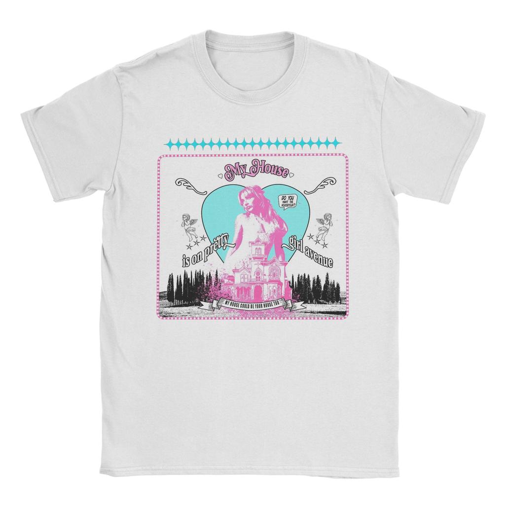 Pretty avenue House Tour Sabrina Carpenter T Shirts for Men 100% Cotton Vintage T-Shirts Crewneck  Tee Shirt Clothes 4XL 5XL