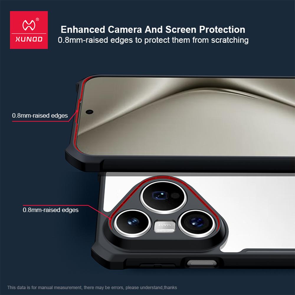 Xundd For OPPO Find X9 Pro and Huawei Pura 80 Pro+ Magnetic Case Airbag Shockproof Camera Protection TPU&Acrylic 360 ° Rotating Stand Cover