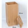 Large Capacity Wooden Trash Can Square Storage Bucket Large Wastebasket Waste Bins Garbage Can Trash Bin Garbage Bin Waste Cans