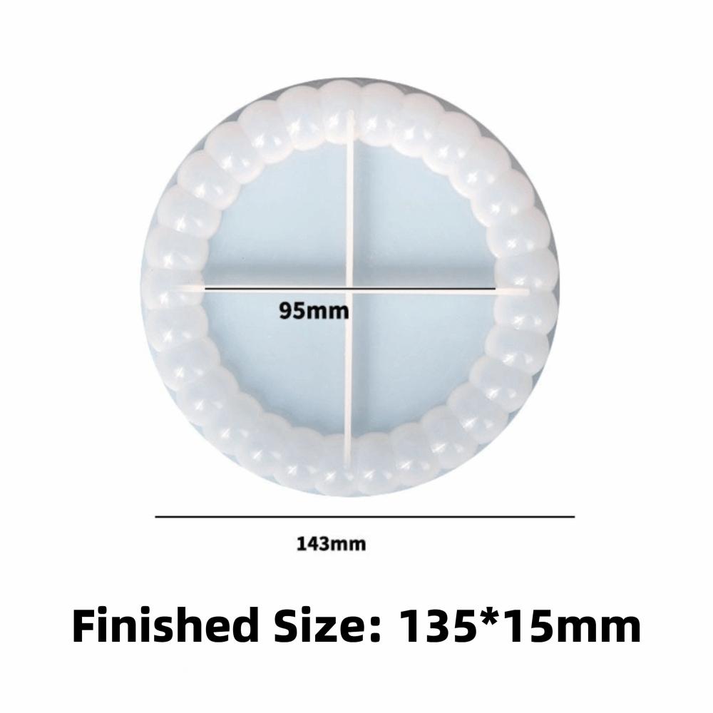 Craft Supplies Silicone Bubble Coaster Mold Flexible Reusable Resin Casting Mould 3D Silicone Molds DIY Craft