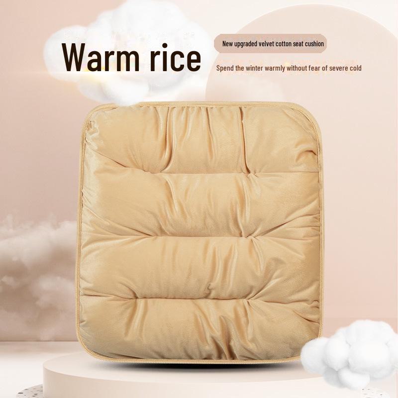 Pernă mică de flanel pentru scaun auto din trei piese pentru toate anotimpurile - pe jumătate înfășurată pentru vară, anti-alunecare și fără legare.