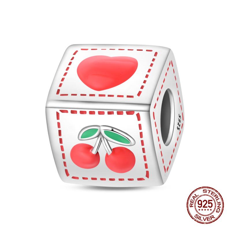 Original Charms Copper Summer Coconut Grove Holiday Charm Fits 3Mm Original Bracelet For Women Diy Jewelry Gifts New In