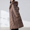 Sleeves Detachable Fashion Woman Parkas Winter Long Coats With Belt Hooded Thick Female Jackets