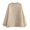 European & American Style Faux Fur Women's Winter Coat, Round Neck, Long Sleeve (8LS2445)