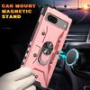 For Google Pixel 7 5G TPU+PC Dual Layer Phone Case Ring Holder Kickstand Protective Cover