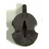 Tourte Style Violin/Viola Mute, Single Hole, Black