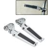 Pair Clevis Foot Pedals U Clamp Footrests Universal for Motorcycle Street Bike with 1in ‑ 1‑1 4in Highway Engine Crash