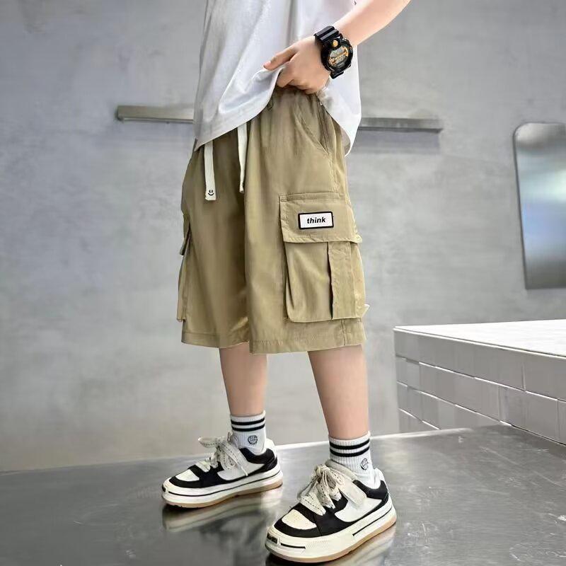 Boys' Summer Cargo Shorts, Lightweight Mid-Length 2025