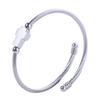 Vintage Cross Charm Bracelet Silver Open Bangle Bracelet Trendy Couple Bracelet  Unisex Wear