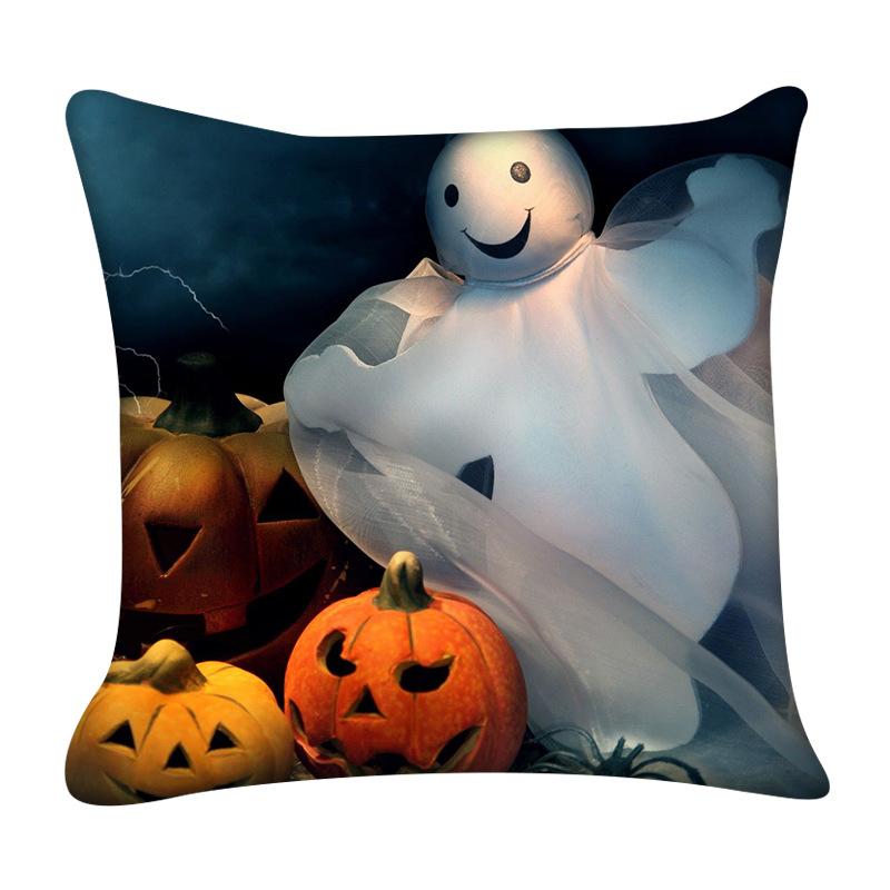 Happy Halloween Pillow Covers Decorative Horror Pumpkin Pillowcase Living Room Sofa Bedroom Pillows Case Decor Home 18x18 Inch