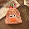 Style Versatile Hat Cute And Funny Big Mouth Womens Warm Hatscaps Knitted