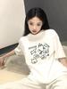 Summer Fashion Unique Design Pure Cotton Printed Unisexs and Womens Clothing New Personalized Loose Casual Round Neck Tshirt