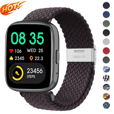 New Nylon Braided Solo Loop Strap for Redmi Watch 5 3 Lite Band for Xiaomi Watch 5 3 Active Wristband Elastic Weave Bracelet