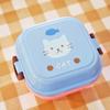 Double Layer Fruit Animal Children Plastic Food Storage Box Tableware Lunch Box Fresh Keeping Box