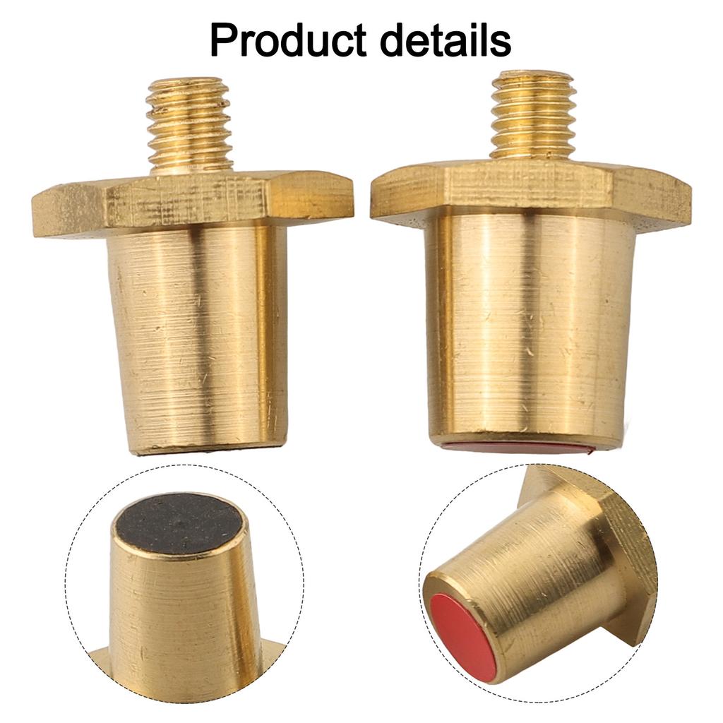 As Shown In The Picture Brass Battery Adapter Compatible With M6 Terminals Minimized Short Circuits Safe Power Transmission