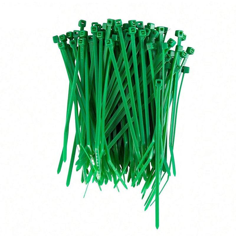 Self-locking Nylon Green Cable Ties 3 X 100mm Plastic Cable Ties Wrap and Bind and Seal Cable Tools