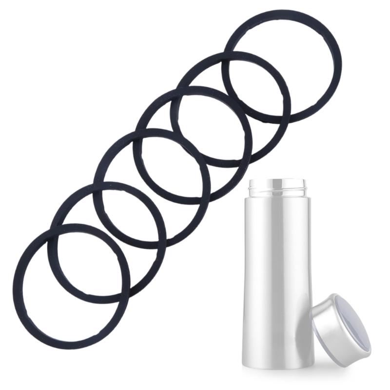 Confezione da 6 Tappi di Ricambio in Silicone per Bottiglie Anelli Impermeabili per Tazze in Silicone