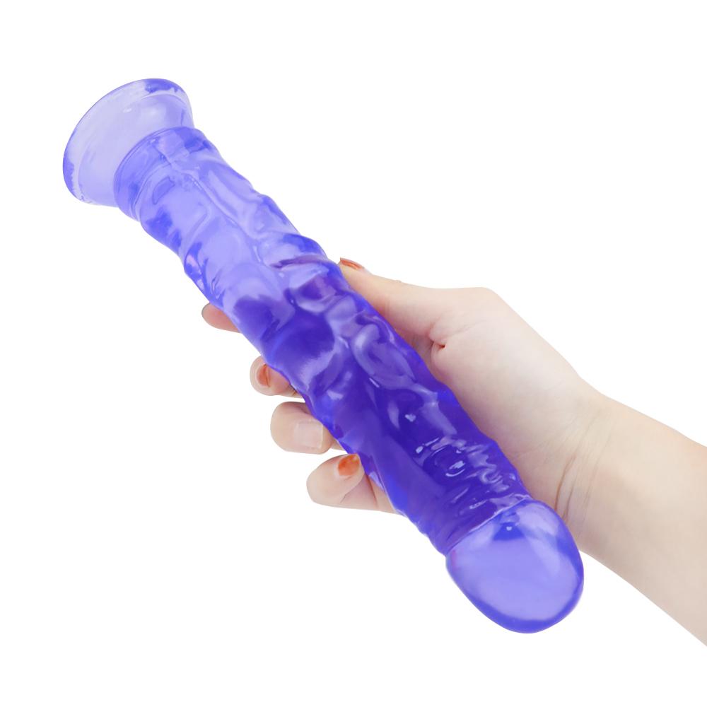MoDi Realistické dilda erotické hračky pro ženy Muži Měkký umělý penis G-bod G modrý