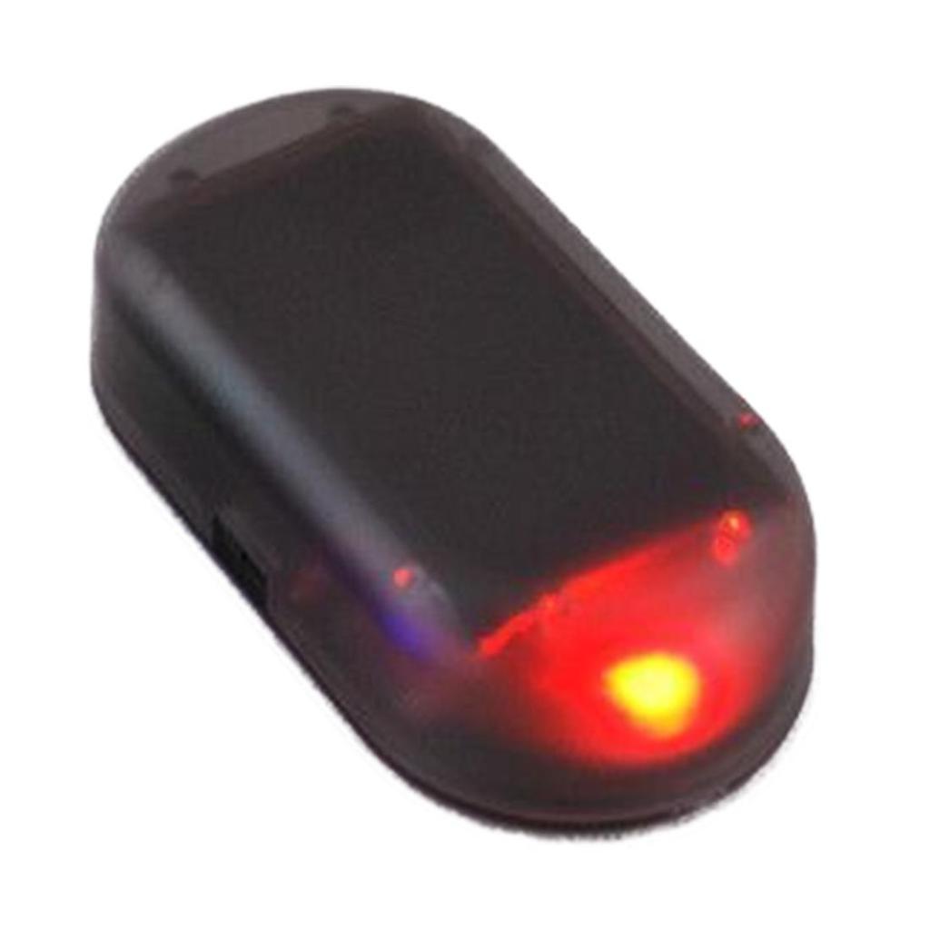 Universal Car Led Light Security System Warning Theft Flash Blinking Fake Solar Alarm