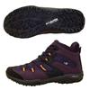 Columbia Waterproof Sabre 5 Mid Outdry Wide Hiking Shoes, Dark Plum, YK2365, Women's, Purple, Size 24.5