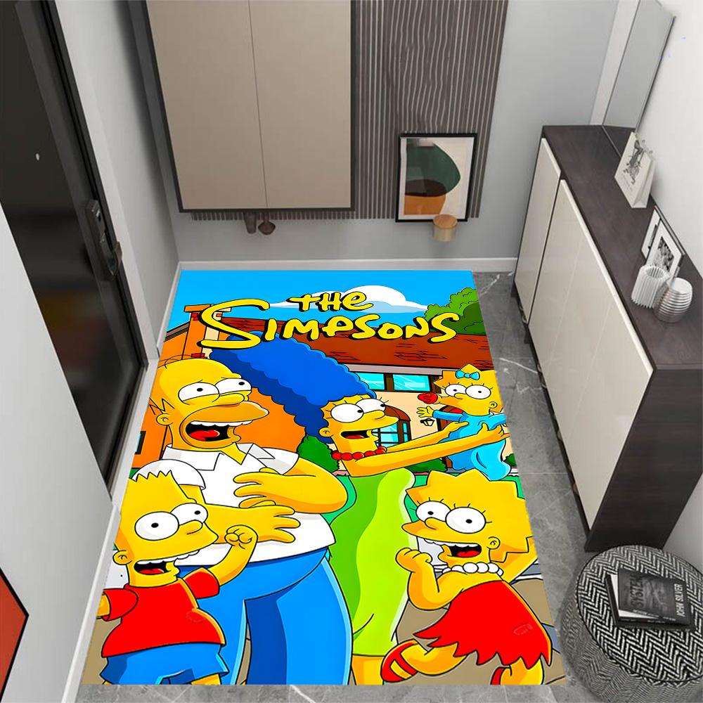 Tappeti Antiscivolo a Tema Mashup Simpsons Gta Vi - Arredamento per la Casa in Poliestere, Adatti per Camere da Letto, Soggiorni, Ingressi, Studi e Decorazioni