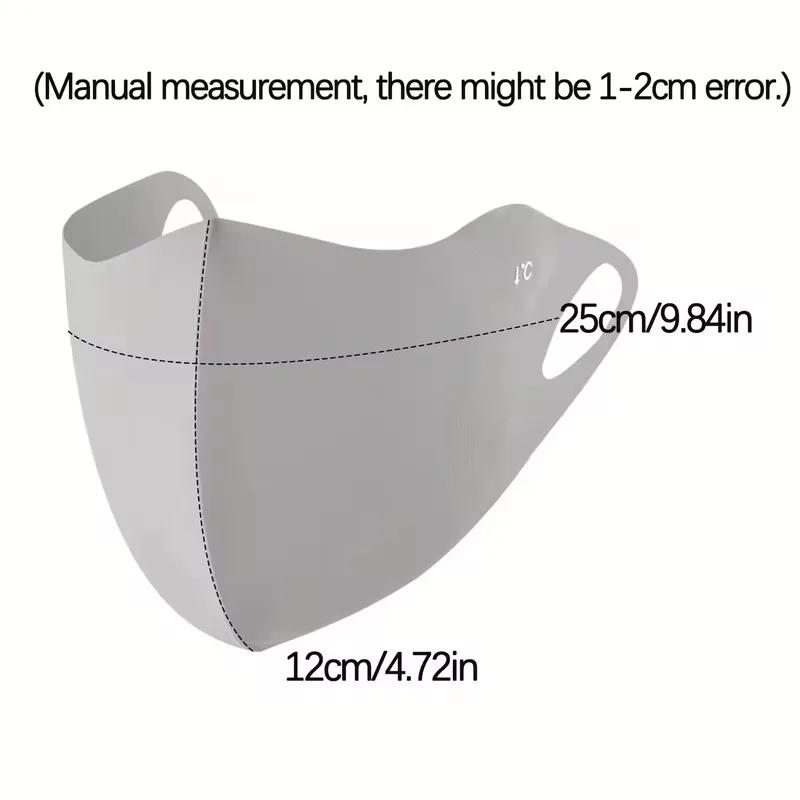 1-10PCS Ice Silk UV Face Mask Women Cooling Sun Balaclava Breathable Dustproof 3D Face Cover for Outdoor Running Cycling Summer