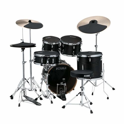 TAMA Drum Pad Set for Drum Sets, 10", 12", 14" X 2, 18" BD, HI-HAT, and CYM X 2 (SPP518CN)