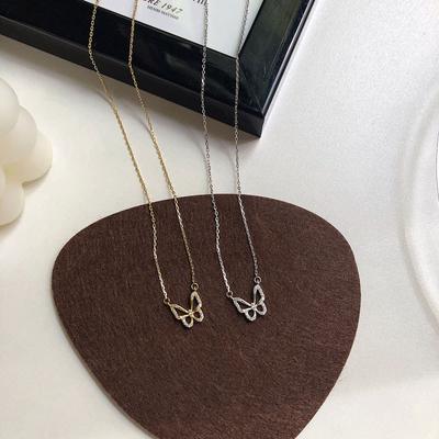 High Grade Butterfly Necklace, Female Niche, Indifferent Style, Blogger Style, Personality, Trendy Woman