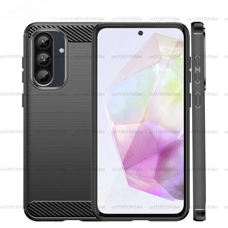 For Samsung Galaxy Quantum 6 Shockproof Soft Silicone Carbon Fiber Back Cover Samsung Quantum 6 Case For Samsung Quantum 6 Case