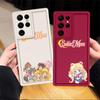 Cartoon Sailor Moon Phone Cover Case for Samsung Galaxy S25 S22 Plus Note 20 Ultra S20 FE S25 S23 S24 Ultra S21