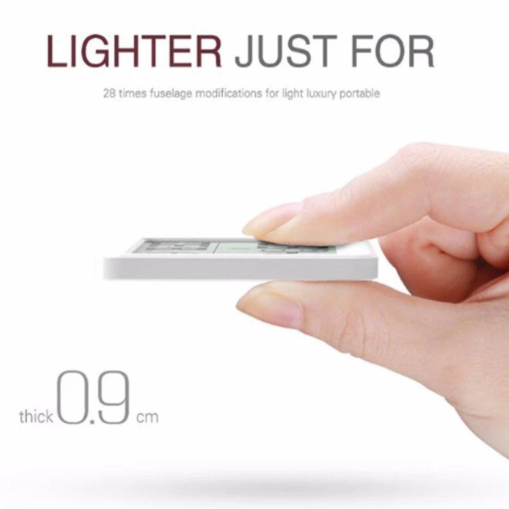 Thermohygrometer Ultra-thin Simple Smart Home Electronic Digital Thermometer Hygrometer LCD Digital Wall Clock