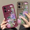Fashion Flower Pattern Phone Cover For Xiaomi Redmi Note 13 12 4G 11 10 Pro Max 13T 11T Poco F6 X6 X5 Pro Floral Matte Shockproof Soft Silicone Cover